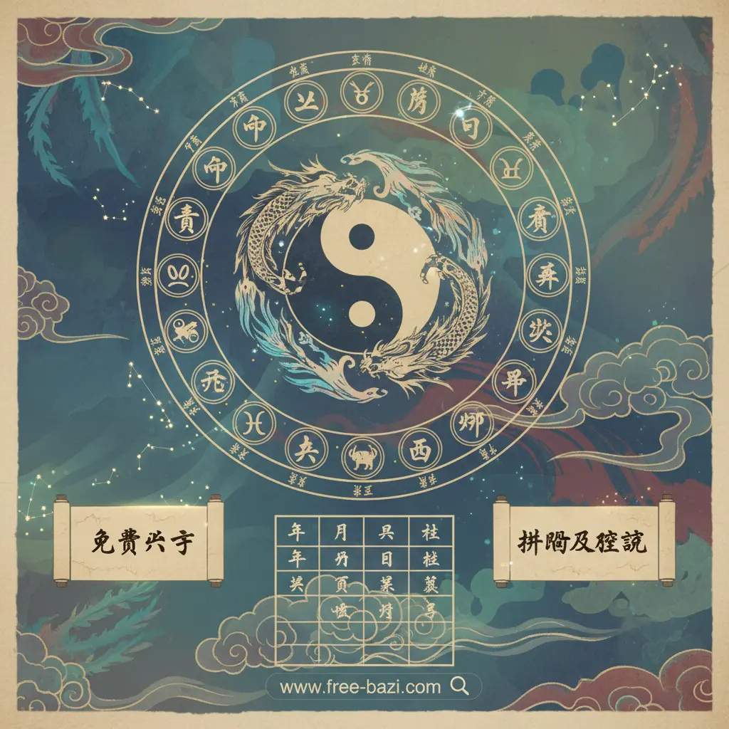 免費八字排盤及解說 - 天干地支