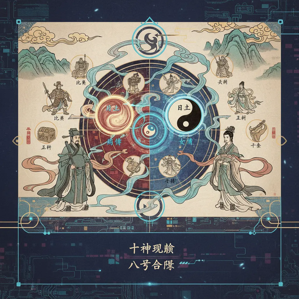 八字合盤 - 十神理論