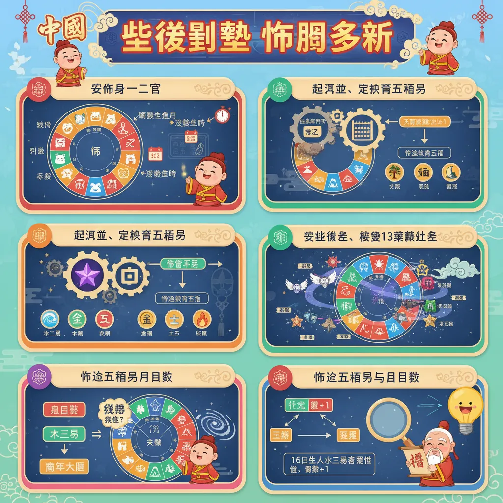 推算方法與命盤配置邏輯