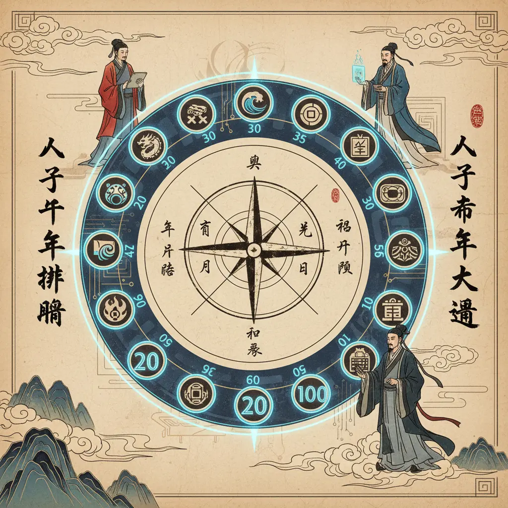 八字排盤 - 八字十年大運