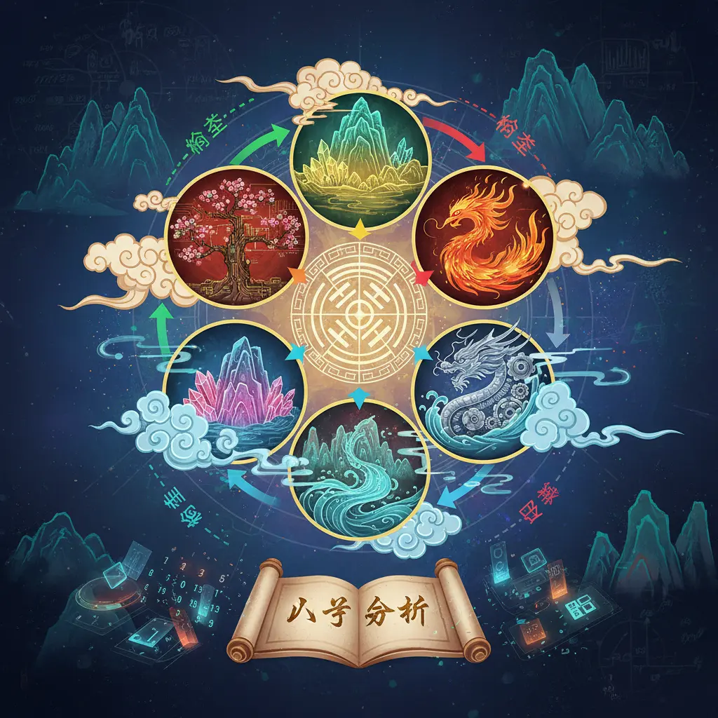 八字分析 - 五行相生相剋