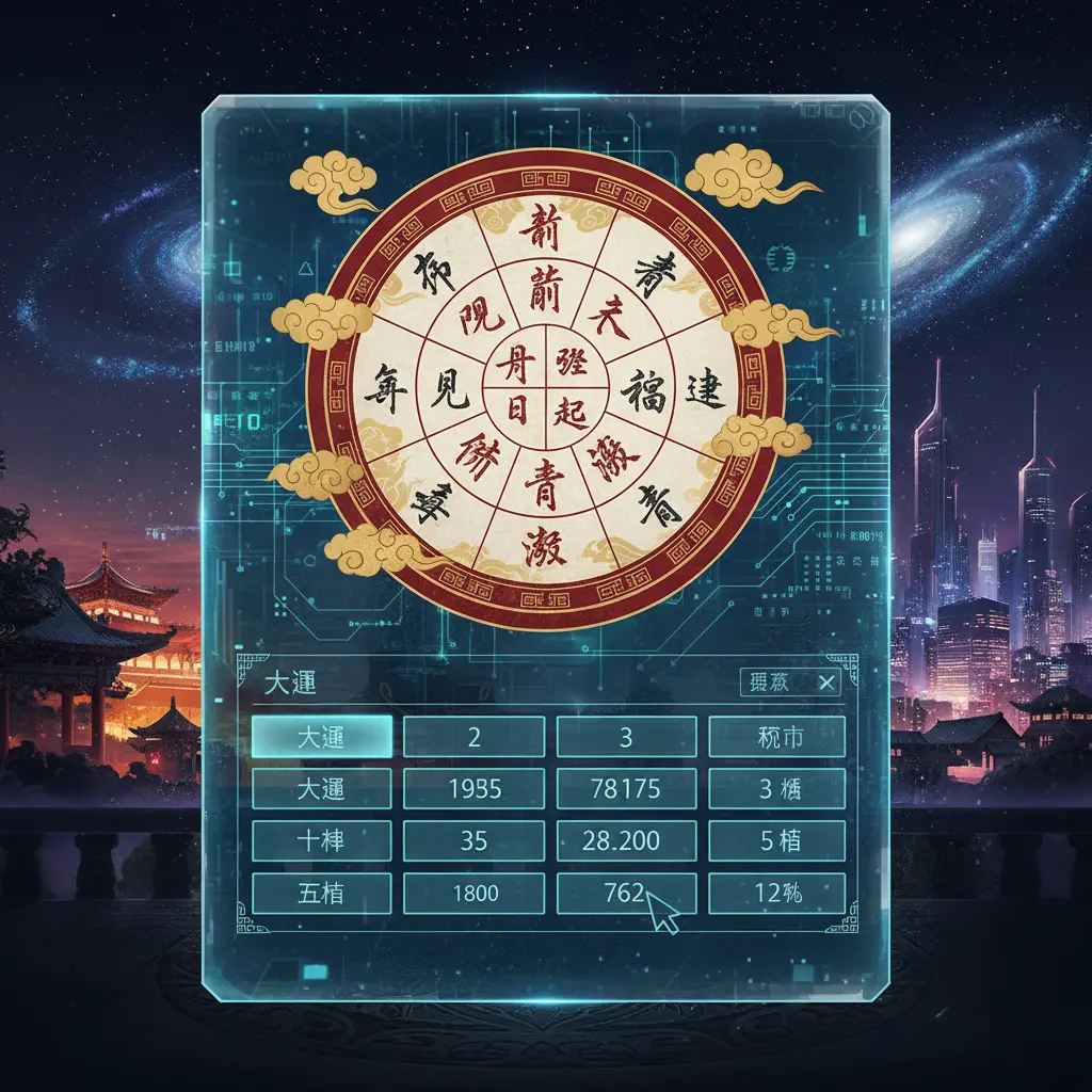 八字排盘 - 八字命盤