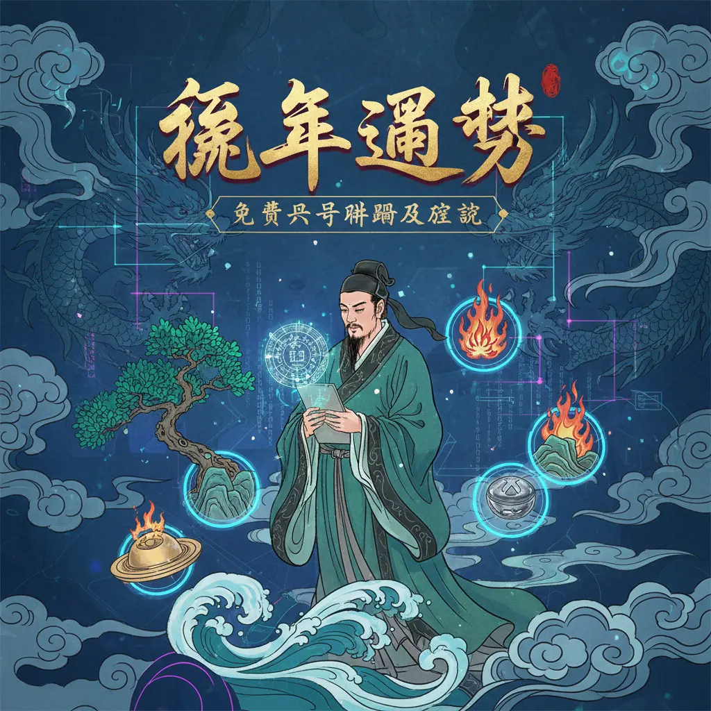 免費八字排盤及解說 - 流年運勢